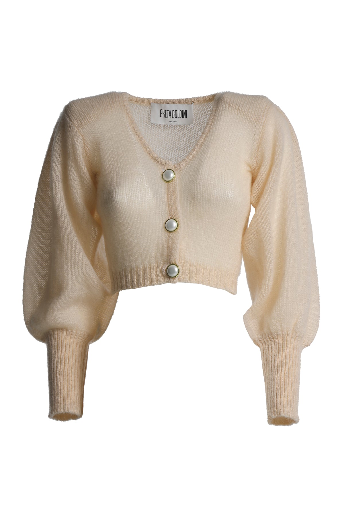CROISSANT MOHAIR CARDIGAN – GRETA BOLDINI