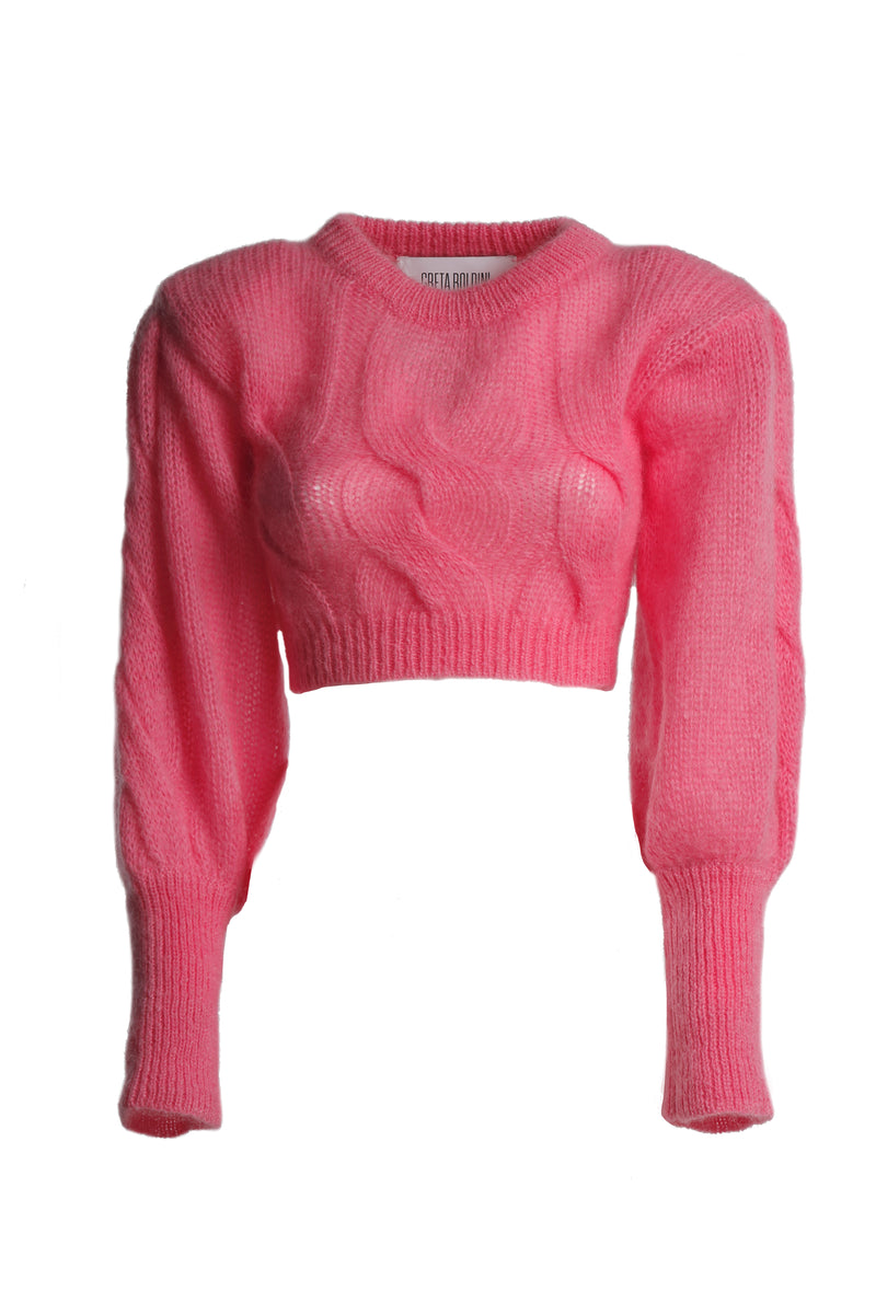 ECLAIRE PINK MOHAIR SWEATER