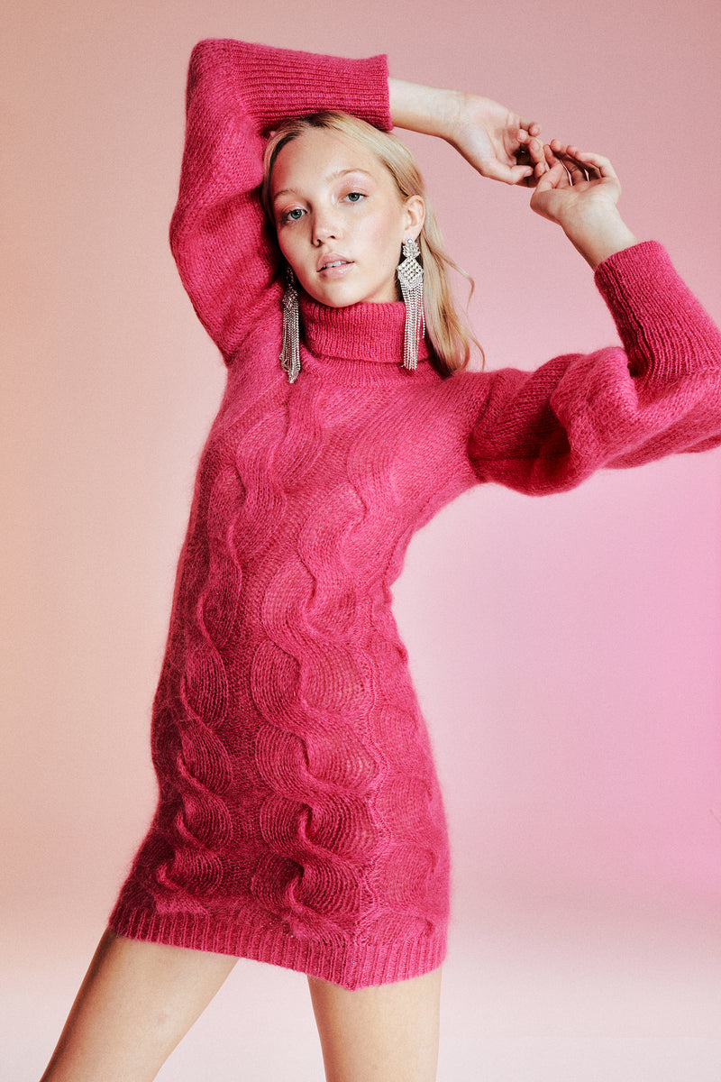 mohair mini dress Miu Miu Mohair And Virgin Wool Short Dress